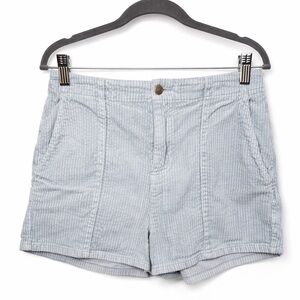 RVCA Light Blue Corduroy Shorts Size L High Rise Casual Summer Shorts